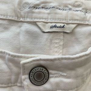 American Eagle White Straight Jeans Size 12/11